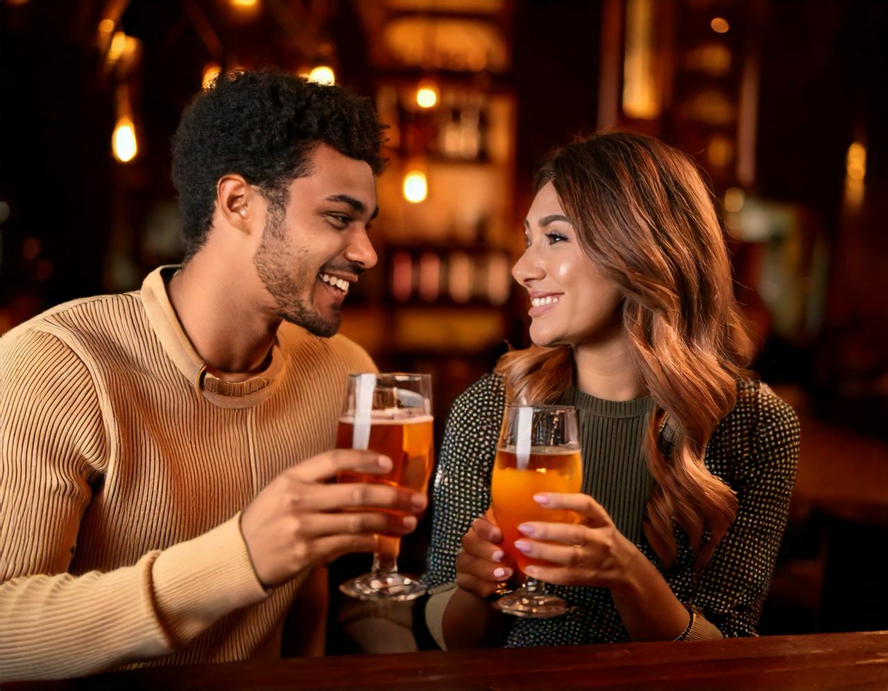 Koppel drinkt samen - alcohol en erectiemiddelen